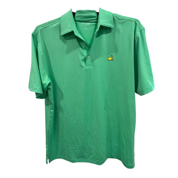 Masters Tech Golf Polo Shirt Mens Large Green Augusta National - Picture 1 of 7